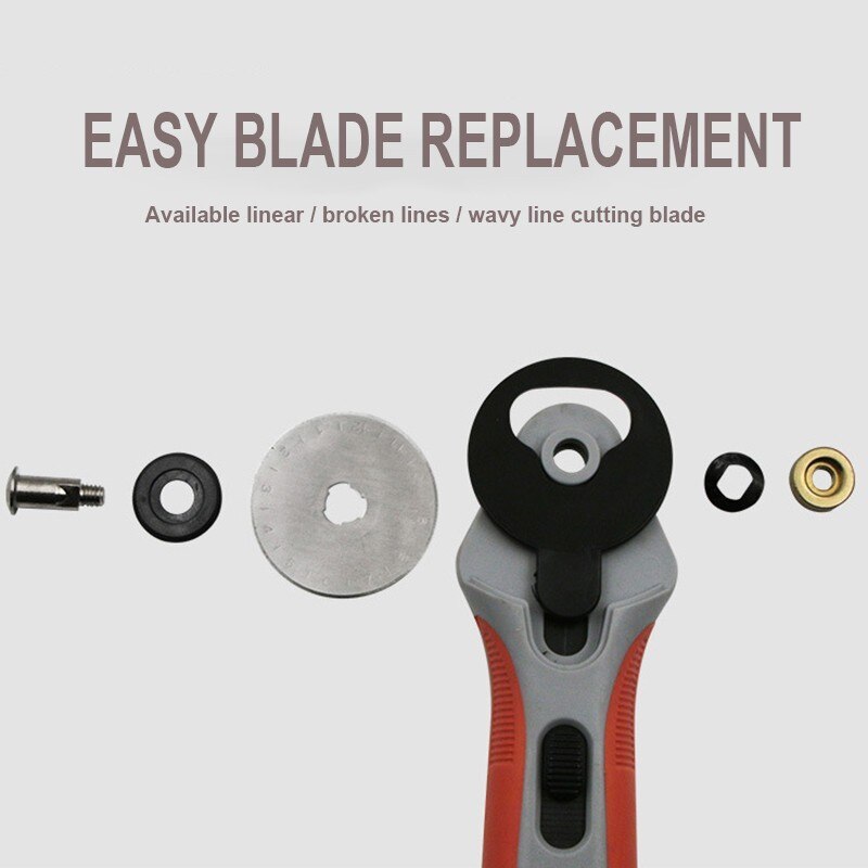 5PCS 45mm/28mm Rotary Cutter Blades Leather Craft Cutting Blade for Fabric Patchwork Craft