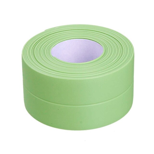 Aanrecht Waterdichte Meeldauw Sterke Zelfklevende Transparante Tape Tape Badkamer Kloof Strip Zelfklevende Zwembad Water Seal: 3.8 Green