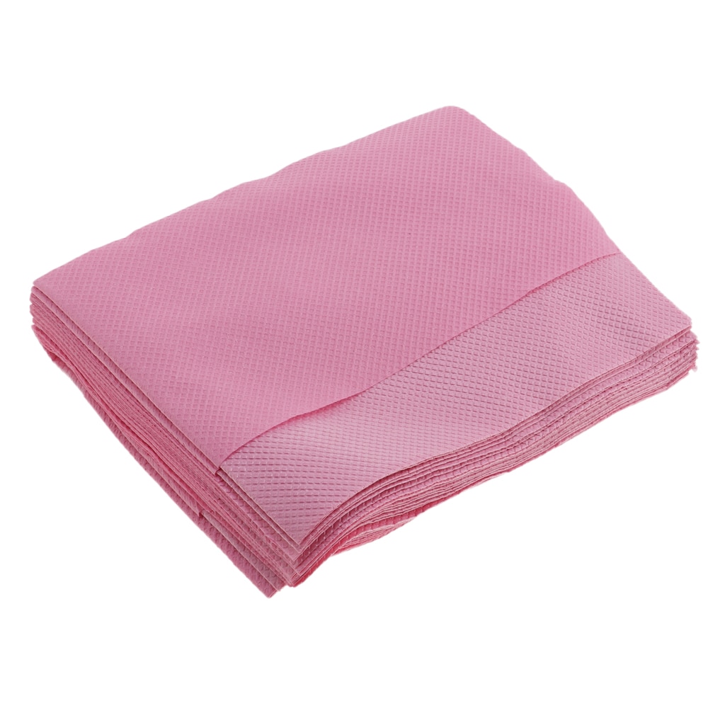 10 vellen wegwerpbaar, waterdicht, draagbaar tafelkleed voor tatoeages, nagelkunst, roze