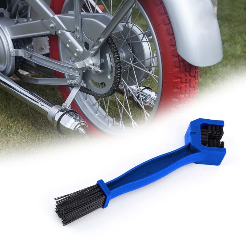 Motorcycle Bike Chain Brush Bicycle Motor Brake Maintenance Cleaning Rust Remover Cleaner Tools Wash Scrubber Moto Accessries
