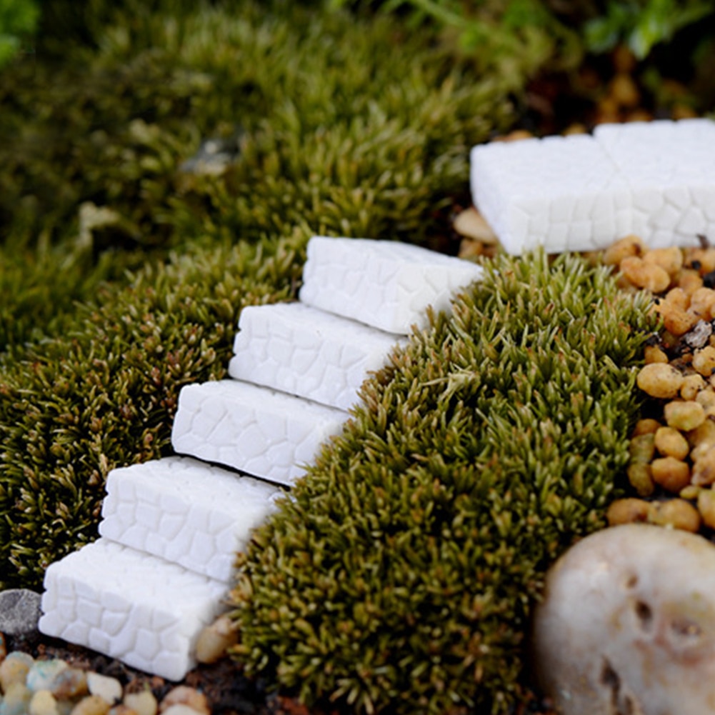 10Pcs Mini Stone Garden Ornament Miniature Fairy Garden Decor DIY