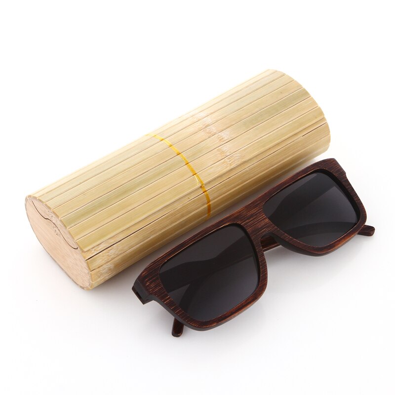 KITHDIA Hout Zonnebril Mannen Gepolariseerde Rijden bamboe Zonnebril Houten Brilmonturen Oculos De Sol Feminino