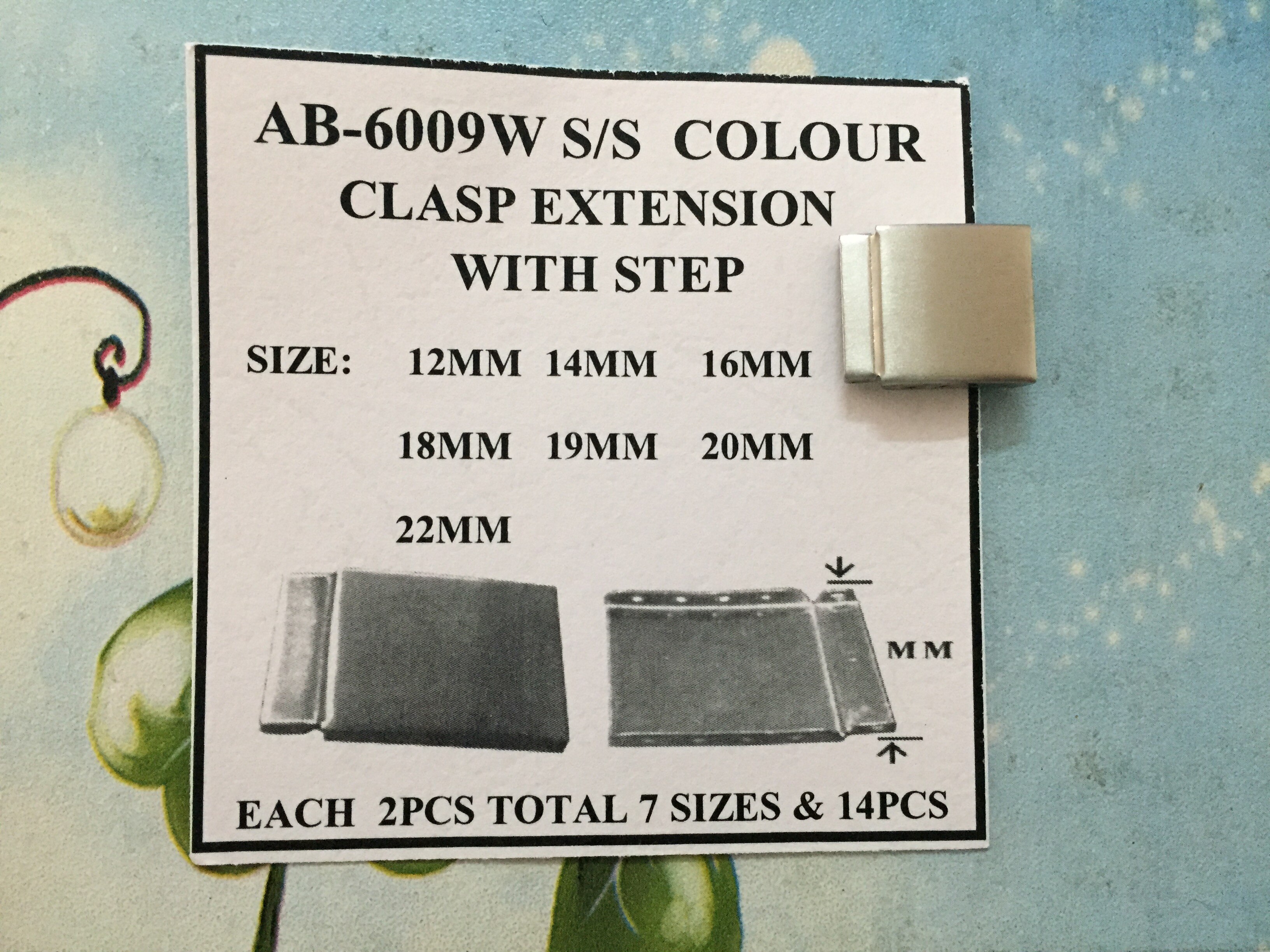 14pcs Watch Strap Bracelet Extender Gold/Silver Extend Straps Bands Clasp Extension Link for Watch Repair