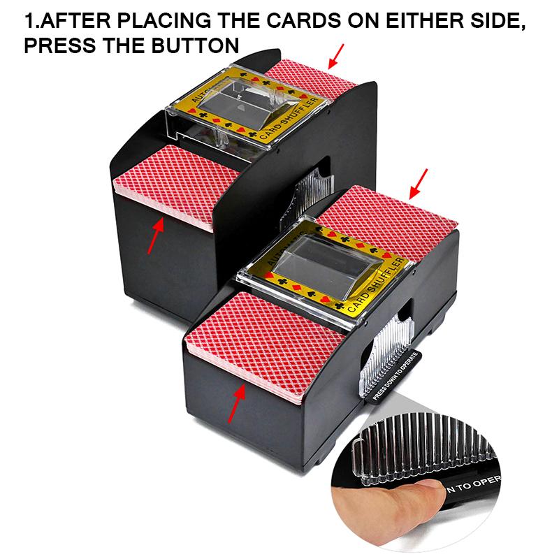 Jeu de cartes automatique électrique Poker Shuffle Machine jeu de société cartes à jouer divertissement de fête et jeux de cartes essentiels