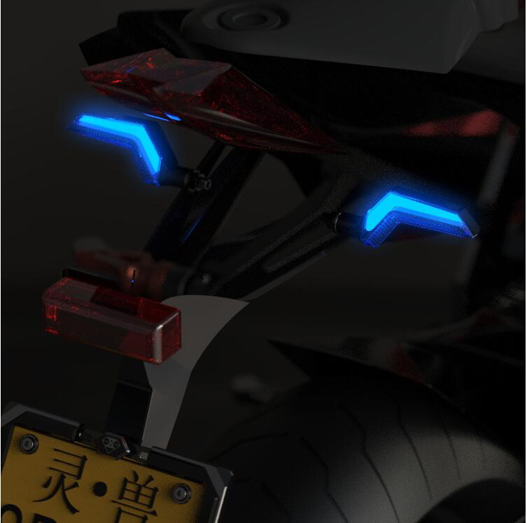 SPIRIT BEAST Motorcycle Signal lights steering motorbike accessories LED turn signal Daytime lights brightness Arrowhead lamp