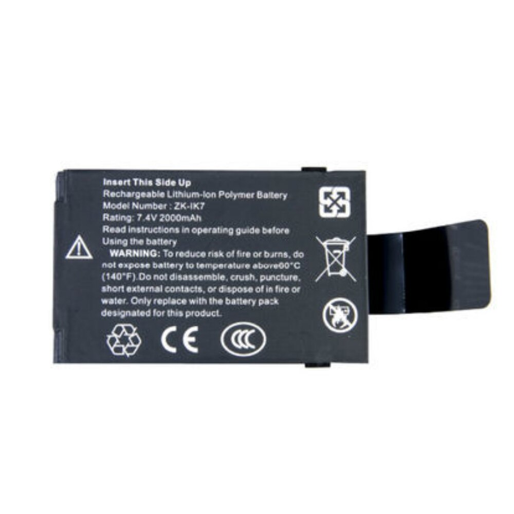 ZKTECO Rechargeable Lithium-ion Polymer Battery Working 4-6 Hours uface202 uface302 In01 In01A iclock700 iclock880 Mubtibio800