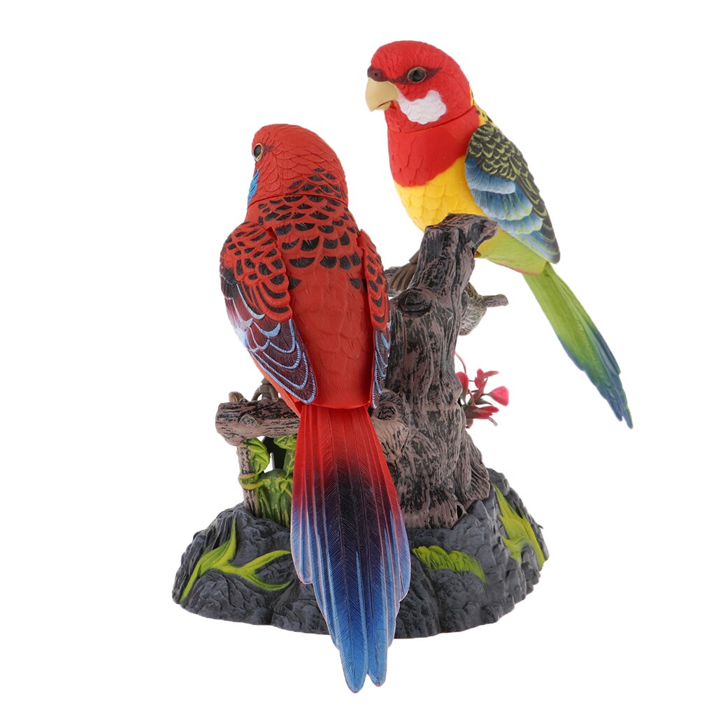 Electric Chirping Talking Parrots Toy Colorful Voice Sensor Simulating Birds