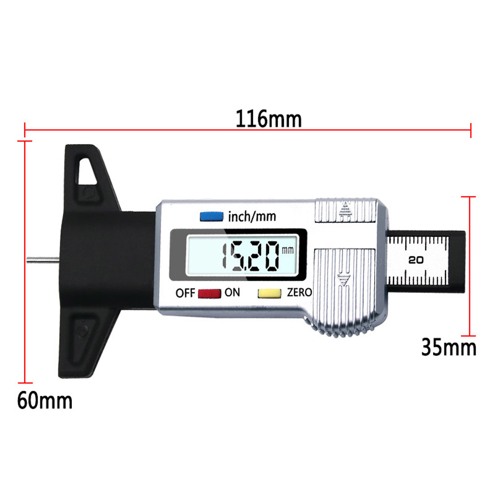 Pneumatici per auto digitali pneumatici misuratore di profondità del battistrada misuratore strumento calibro calibri di spessore battistrada pastiglie freno pattino sistema di monitoraggio dei pneumatici