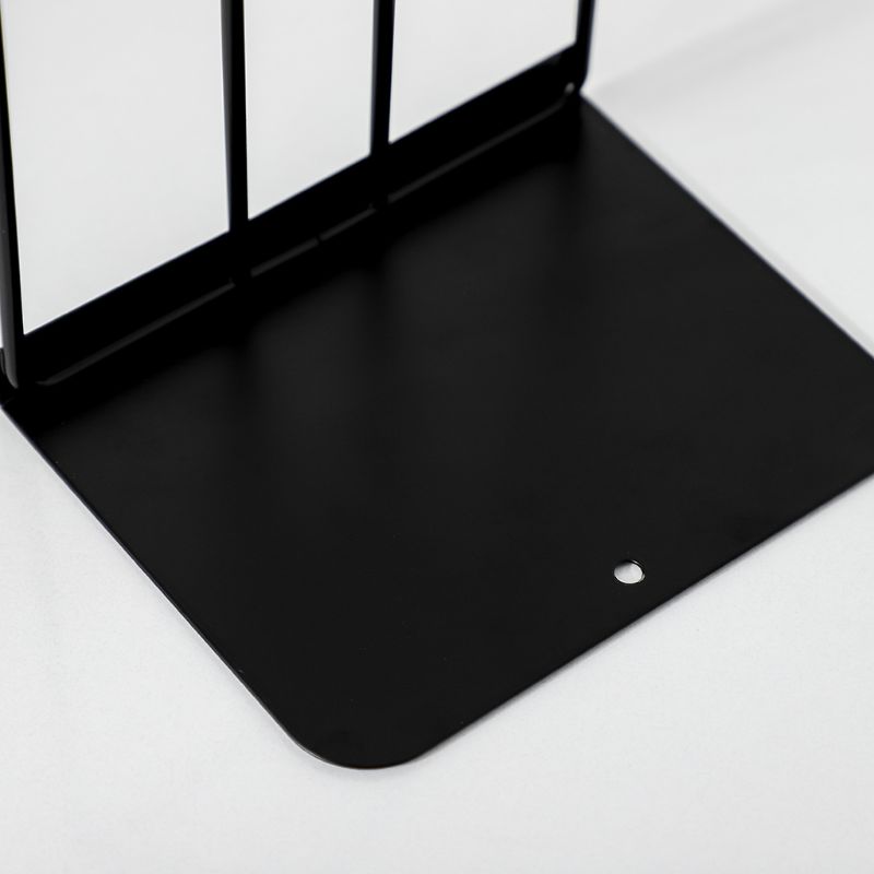 1 Pair Rectangle Bookends Book Stand Support Desktop Office Magazine Organizer Rack Shelf Holder