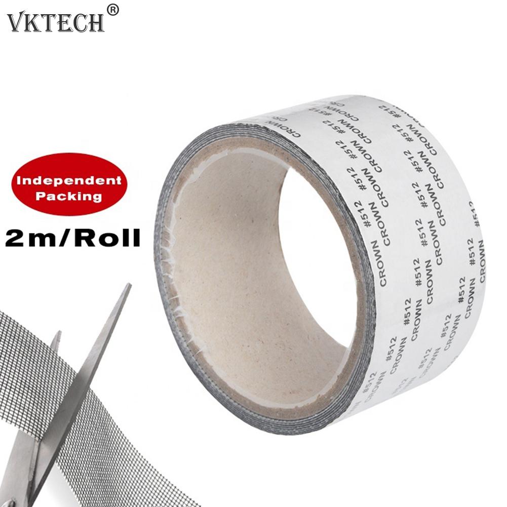 1 rouleau 2m fenêtre Net réparation trou cassé bande Anti-moustique maille collant Patch porte fenêtre moustiquaire moustiquaire réparation ruban