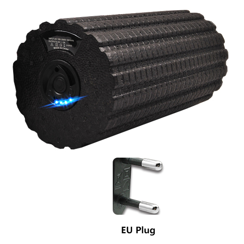 4-Speed Vibrerende Elektrische Yoga Massage Schuim Fitness Roller Rugleuning Been Aanpassing Massager Voor Spier Herstel Ontspanning: black eu plug