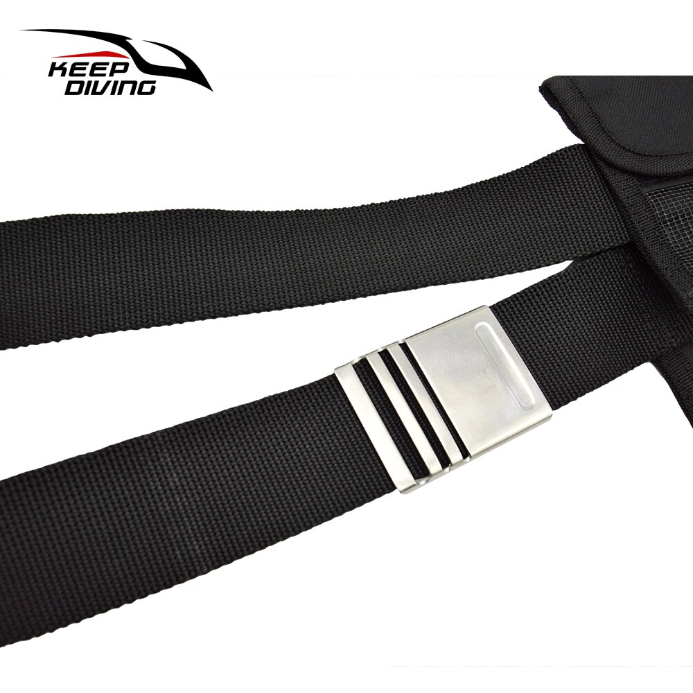 Adjustable Diving Weight Belt Pouch - Stainless Steel Buckle - Scuba Gear Storage - Dive Equipment Accessory
