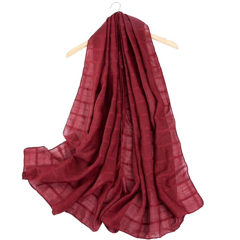 Zomer Winter Lange 180 Cm * 80 Cm Plaid Cotton Blend Viscose Pashmina Vrouwen Sjaal Zwarte Foulard Femme invierno Mujer: ZaoHong