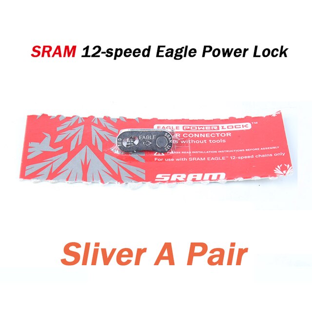 SRAM SX NX GX EAGLE 1x12 12 Speed MTB Bicycle Bike Chain 114/122/126L Links with Power Lock Quick Link Bicycle Accessories: 12s Silver PowerLock