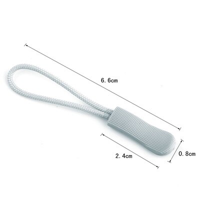 10 Stks/zak PVC Rits Trekkoord Rits Pull Puller End Fit Touw Tag Fixer Zip Koord Mix Kleur voor Kledingstuk tassen: Style 5