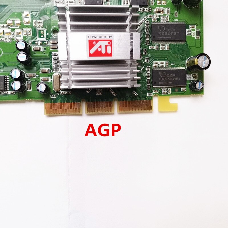 Brand Originele Voor Sapphire Ati Radeon7500 64M 128-Bit Agp 4X Grafische Kaart Vga Dvi S-video Video Card Test Levering 1Pcs