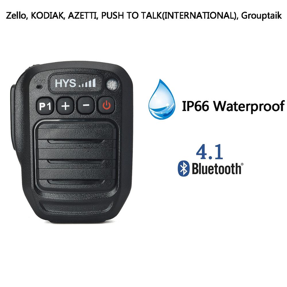 Micrófono de altavoz PTT Bluetooth inalámbrico de mano para Android Zello ZelloWork Kodiak AZET