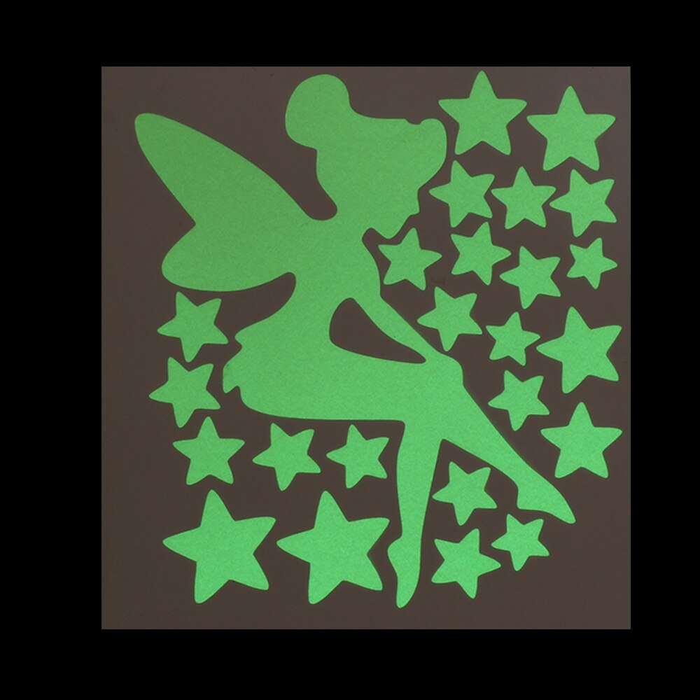 1 Pc Cartoon Schakelaar Sticker Tl Kat Sticker Fairy Moon Star Panda Lichtgevende Sticker Kinderkamer Decor Home Decor