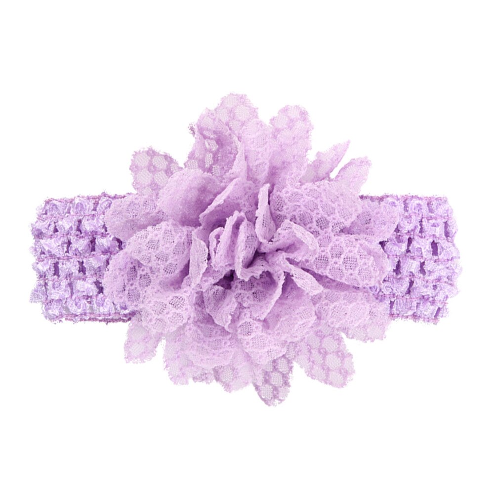 1 Piece MAYA STEPAN Children Girls Lace Flower Hair Head Band Accessories Baby Newborn Hair Rope Headband Headwear Headwrap: 6