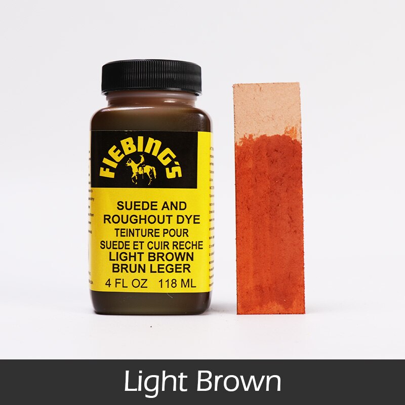 Peinture pour daim, teinture de fourrure et de cuir, colorant pour chaussures, DIY bricolage, 118ml, 19 couleurs disponibles: light Brown-118ml