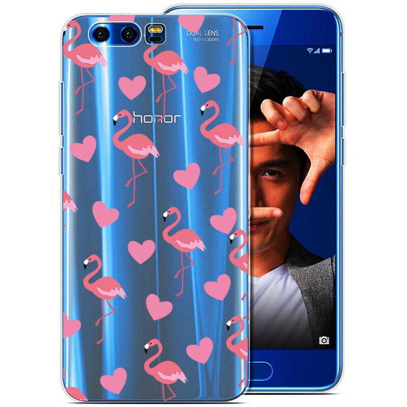 Arvin Silicone Case for Huawei Honor 9 Soft TPU Case for Huawei Honor 9 Premium Slim Crystal Clear Transparent Painting Fundas: 08