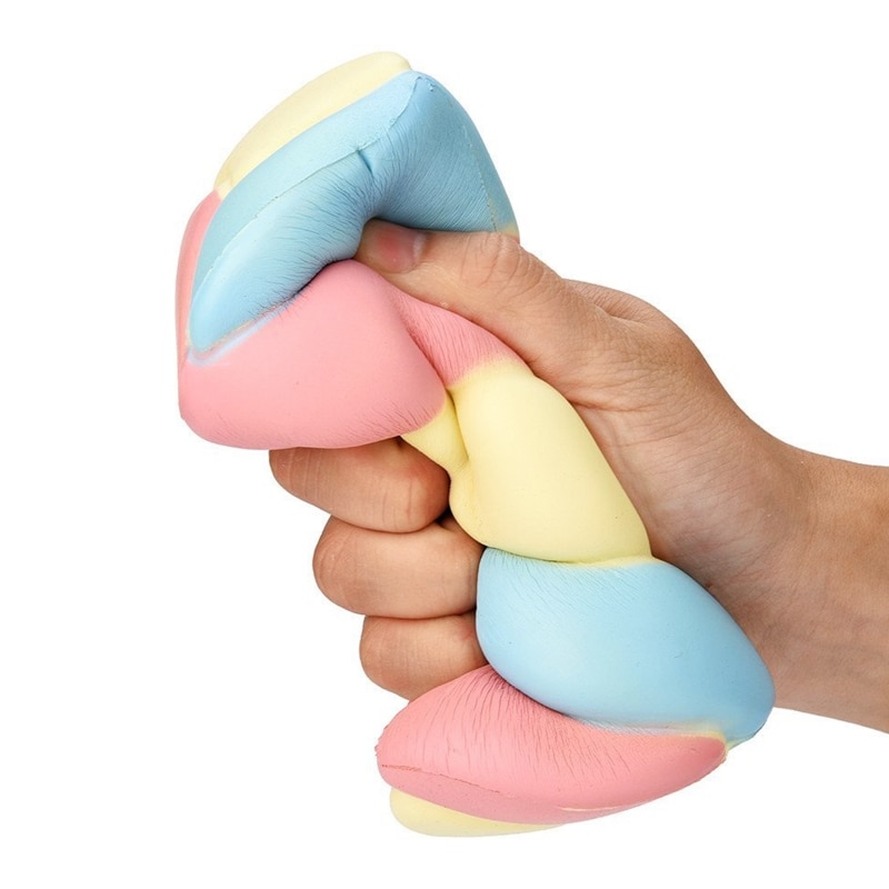 77HD 5.5’’ Squeeze Marshmallow Fidget Toy Realistic Candy Party Favor Cute Slow Rising Pressure Release Toy Adults Funny