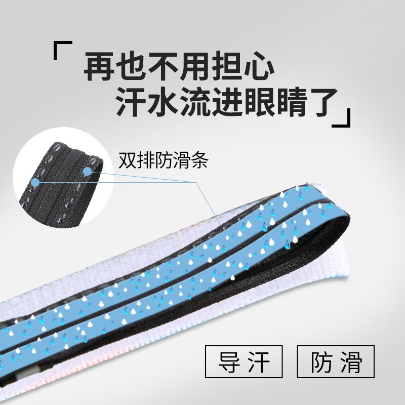 Sport Hoofdband Zweet-Absorberende Zweet-Proof En Zweet-Guiding Yoga Haarband Voor Mannen En Vrouwen Running Fitness hoofddoek 07JW411