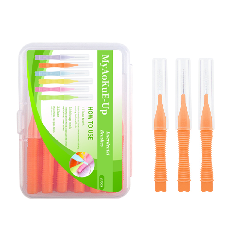20 piezas Pro herramientas desechables para pestañas, microcepillos flexibles para maquillaje de cejas, artículos esenciales para salón, Kit de belleza higiénico: Gris