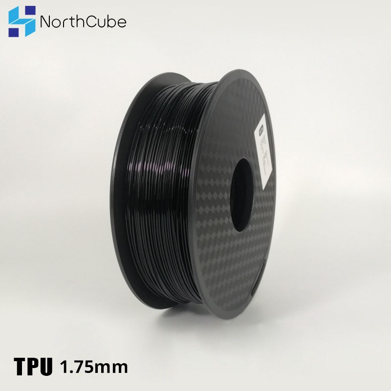 Northcube 3D Printing Gloeidraad Tpu Flexibele Filament Tpu Flex Plastic Voor 3D Printer 1.75Mm 0.8Kg 3D Printer Materialen tpu Zwart