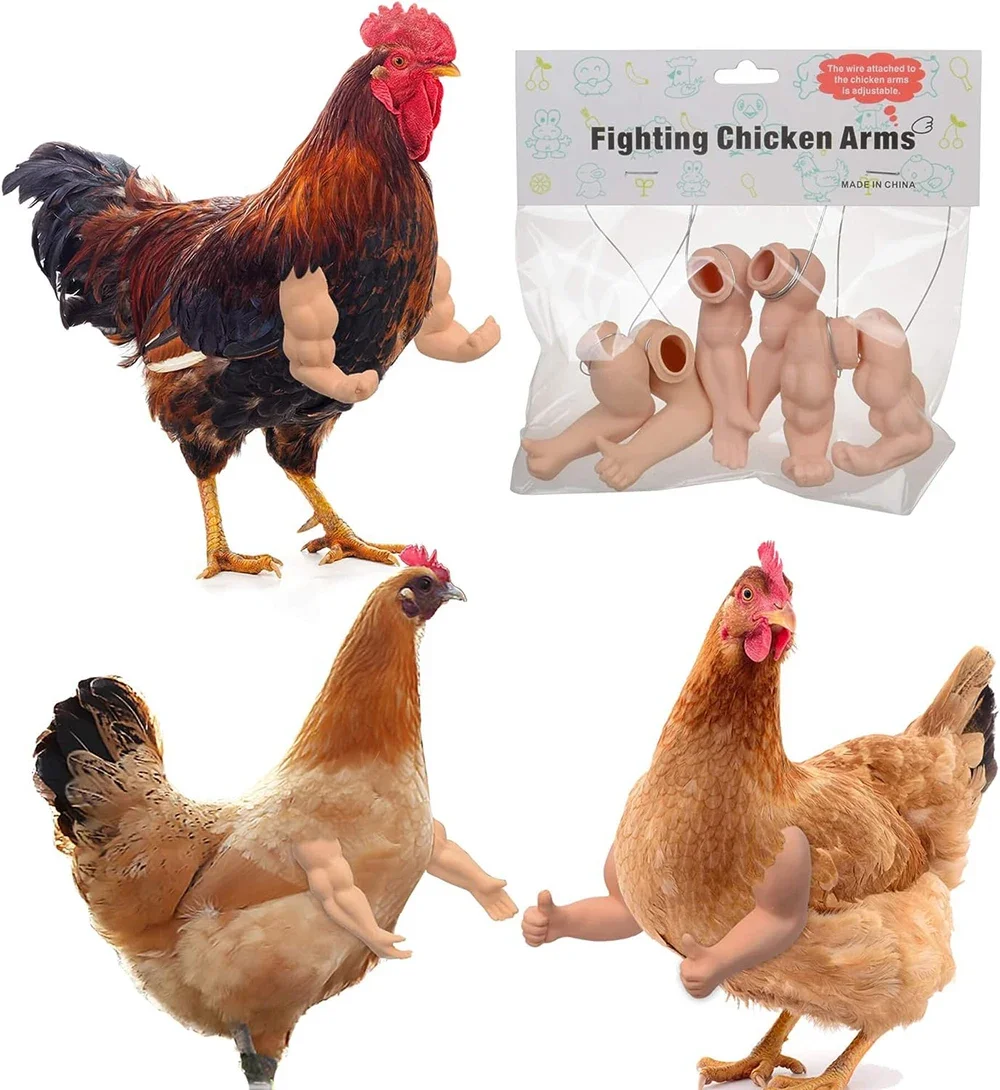 Bras de Musculation Artificiel Jetable pour Pigeon Poule, Jouets de ixà Thème pour Animaux de Compagnie, Accessoires de Gastronomie Amusants
