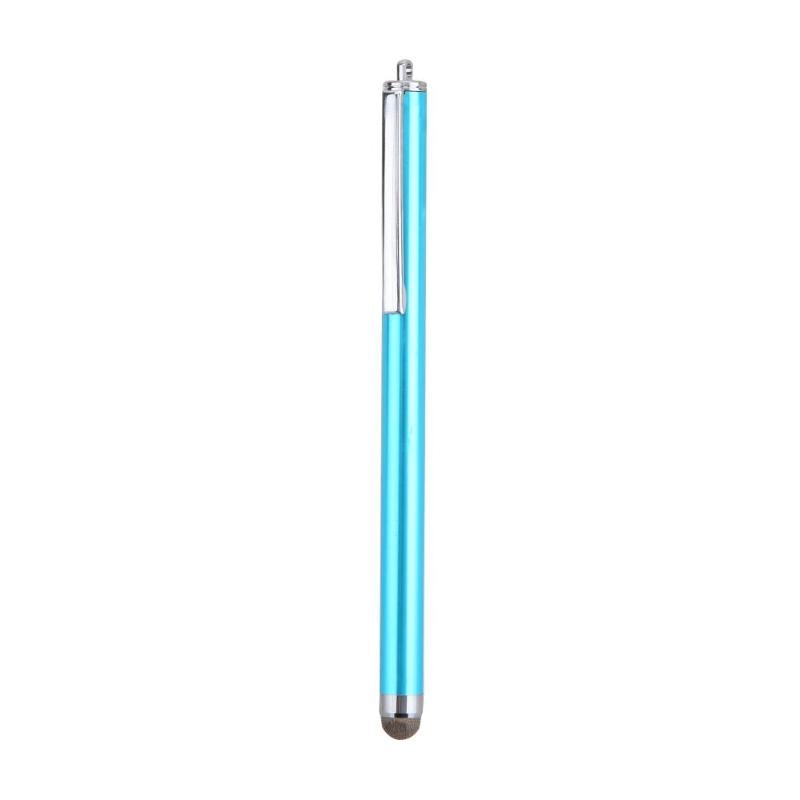 Universal Metal Mesh Micro Fiber Tip Touch Screen Stylus Pen for iPhone for Samsung Smart Phone Tablet PC Stylus Pen 9 Colors: Sky blue