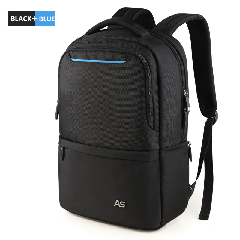 Sacs d'école en Nylon imperméables AspenSport 17 pouces sac à dos pour ordinateur portable sacs de voyage pour hommes sacs à dos capacité sac à dos pour femmes: BLACK BLUE