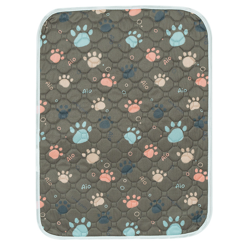 Mata chłodząca dla zwierząt z nadrukiem cyfrowym, tkanina o fakturze ptasiego oka i chłonna bawełna - wodoodporna i antypoślizgowa z TPU, idealna robić legowiska dla zwierząt.: M / czekolada