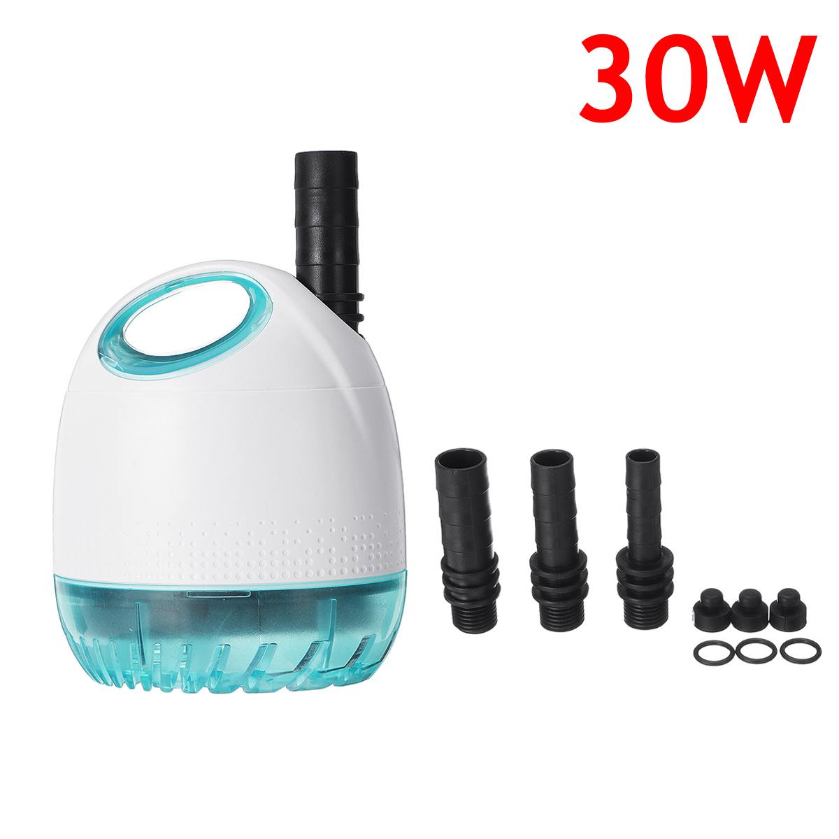 12-90W Ultra-Quiet Submersible Water Fountain Pump Filter Fish Pond Aquarium Water Pump Tank Fountain: 30W