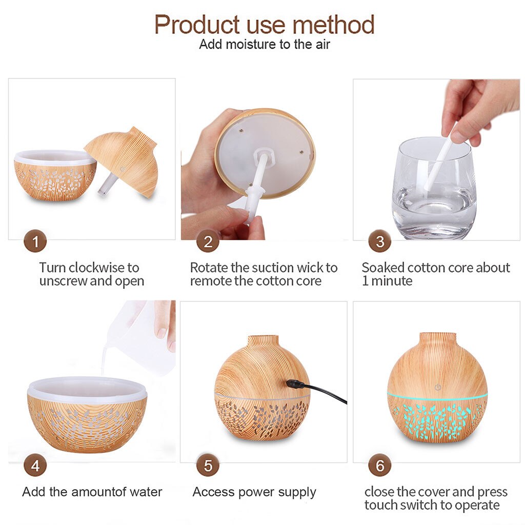 Creatieve Verschijning Usb Ultrasone Aroma Luchtbevochtiger Essentiële Olie Diffuser Abs Pp Prachtige Aroma Therapie Purifier Droshippi