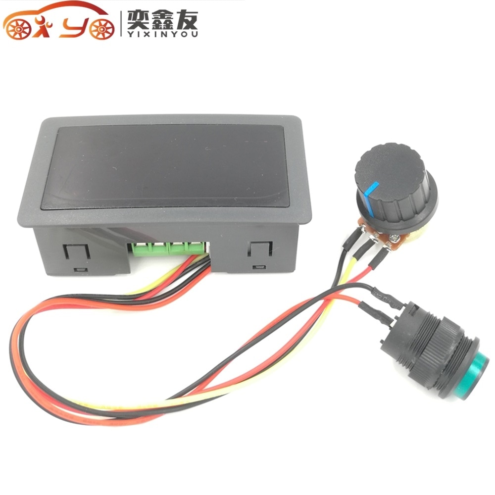 YIXINYOU CCM5D Digital PWM DC Motor Regulator 6V12V24V Stepless Speed Switch Controller With Display Shell