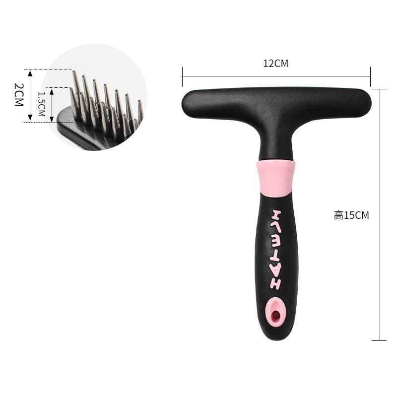 Lang gekruld haar, ontwarborstel voor huisdieren, verzorgingstool, ontharingskam voor honden, ontklitmiddel voor katten, vachttrimmen, ontklitten