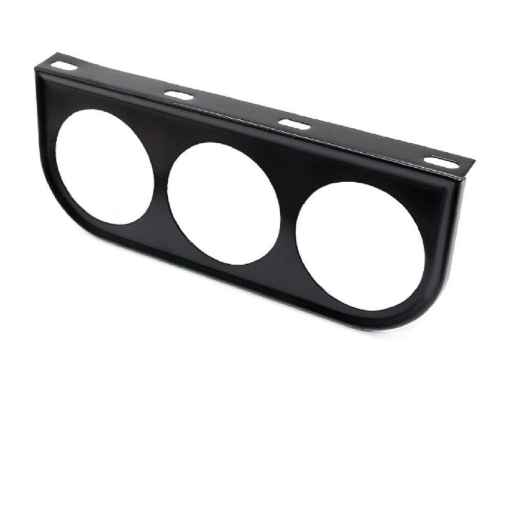 52MM Universal One/Two/Three Auto Modified Meter Cup Black, Car Gauge Holder for 2-Inch Triple /Double/ Single Hole Meter Chrome: Triple  Black