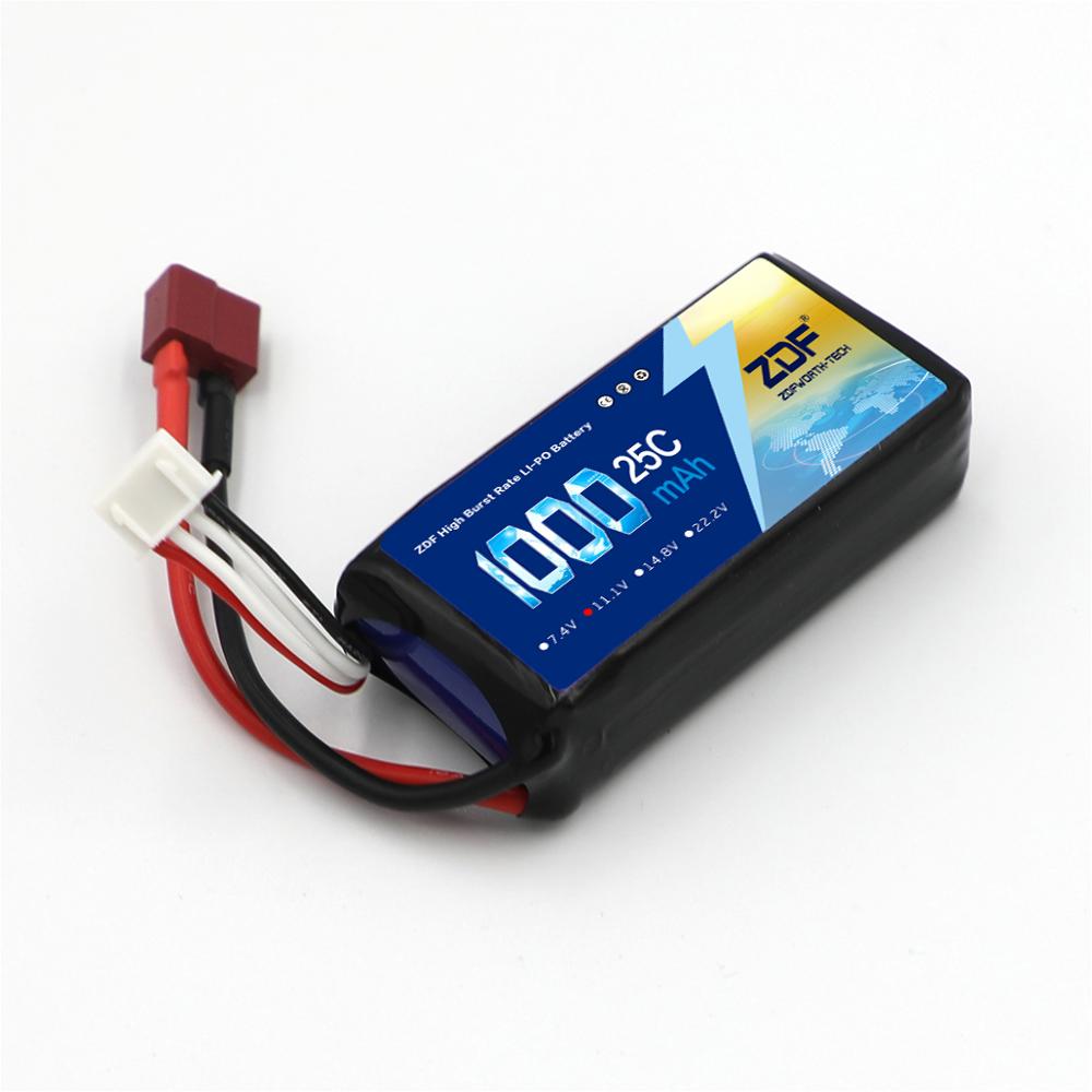 ZDF 2S 3S 4S 7.4 11.1V 14.8v 1000mAh 25C Li-po batteria per RC Elicottero Pezzi di Ricambio HM-Master cp-CP-Z-27