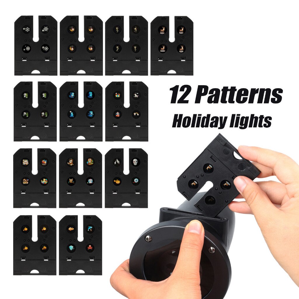 Ouhaobin Ip65 Led Party Geanimeerde Patroon Projector Kerst Halloween 12 Schakelbare Proyector De Uso Doméstico