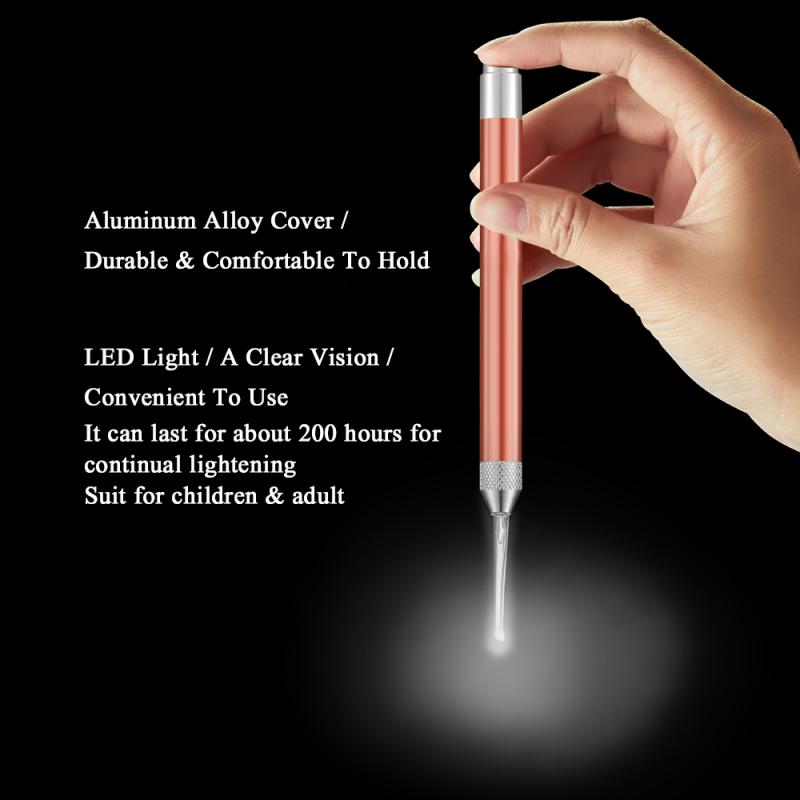 1PC LED Lampe Beleuchtung Art Baby Ohrenschmalz Wachs Ohrenschmalz Entferner Blinkende Löffel Ohr Reinigung Pflege Werkzeug