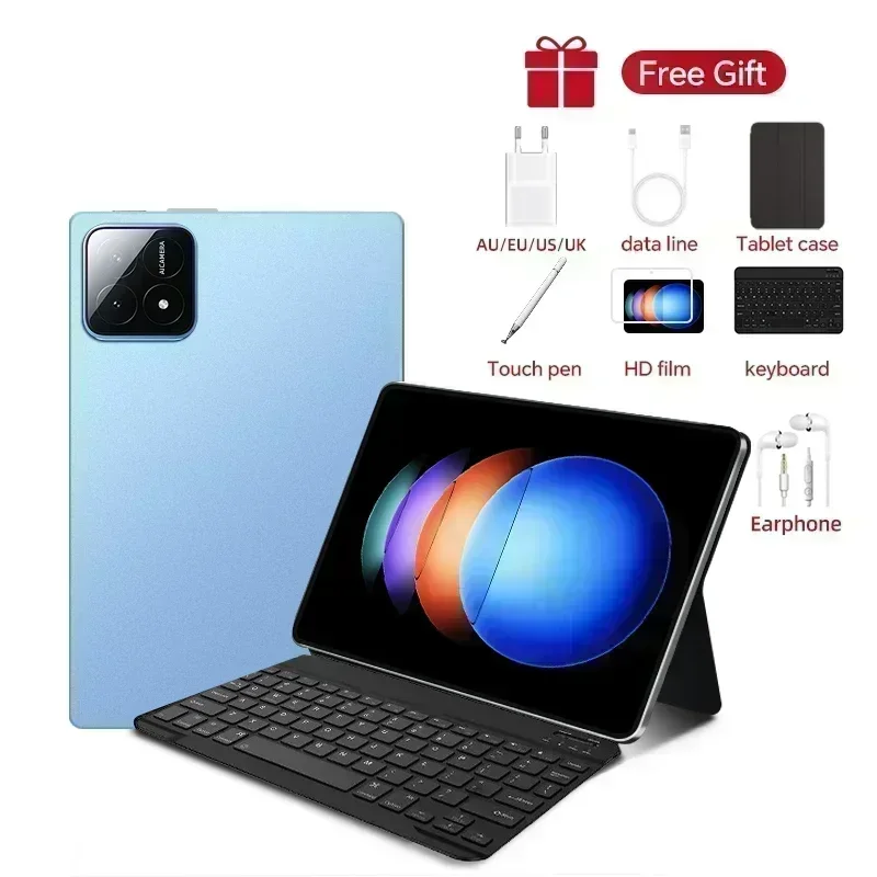 2025 Pad 7S Pro Global Mi 11 inch tablet Android 14 22GB 2TB Snapdragon 8 Gen2 4K HD 5G WIFI Bluetooth WPS 20000mAh tabletten Tab: 12.4 / green