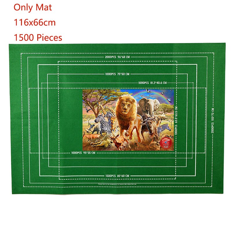 Puzzel Accessoires Speelgoed Draagbare Reizen Opbergtas Puzzel Opslag Roll Up Mat Jigsaw Roll Voelde Mat Speelkleed Voor Up 1500 Stuks: Green