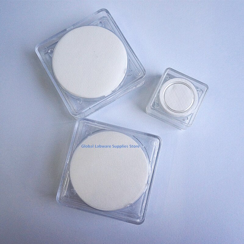 Membrana microporosa de filtración de miliporos, membrana filtrante hidrofóbica de PTFE para laboratorio, diámetro 13mm-150mm, 50 unids/lote