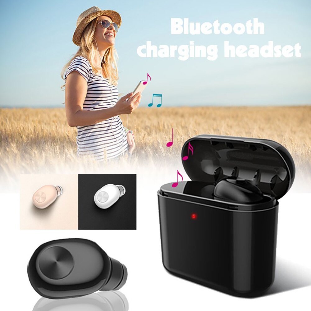 Bluetooth Earphones BL1 Portable Wireless Bluetooth 4.2 Ear Bud Rechargeable Earphones Headphones