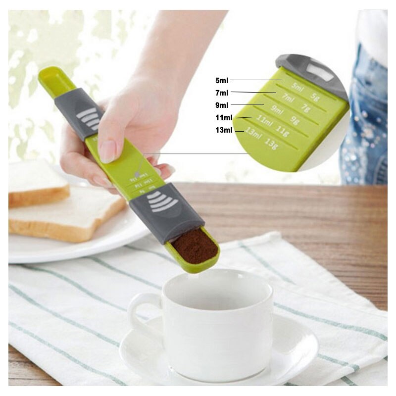 11pz Da Cucina di Misura Cucchiai Cucchiaino Da Caffè di Zucchero notizia in anticipo di Cottura Della Torta di Farina Tazze di Misurazione Utensili Da Cucina impostato: come immagine