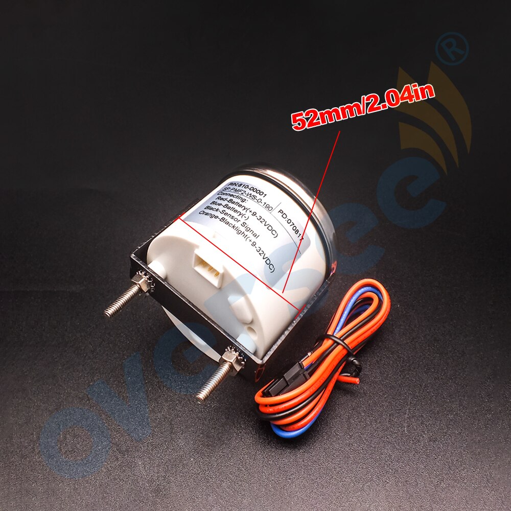 Inboard Outboard Universal Fuel Gauge Meter 810-00001 For Marine Boat Speed Boat Water Proof