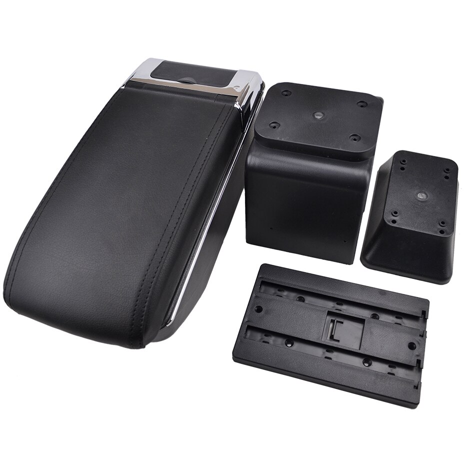 Arm Rest Voor Peugeot 307 Dual Layer Armsteun Center Middenconsole Opbergdoos Bekerhouder Lederen