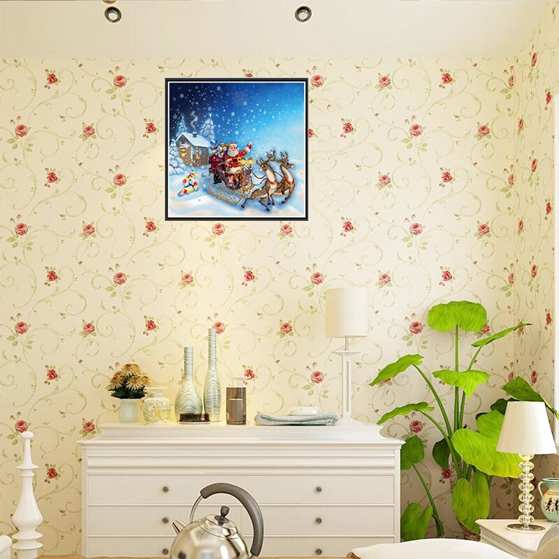 5D Diy Diamond Painting Christmas Santa Claus Cross Stitch Mosaic Diamond Embroidery Rhinesto