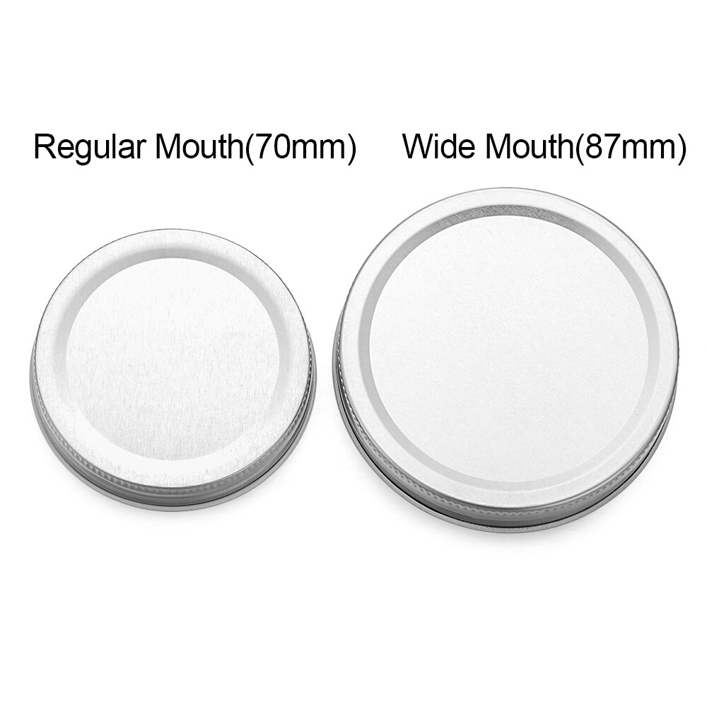 10Pcs/Pack Canning Lids Leak-Proof Wide Mouth Mason Jar Lids Tinplate Jar Caps Home Kitchen Food Storage Accessories